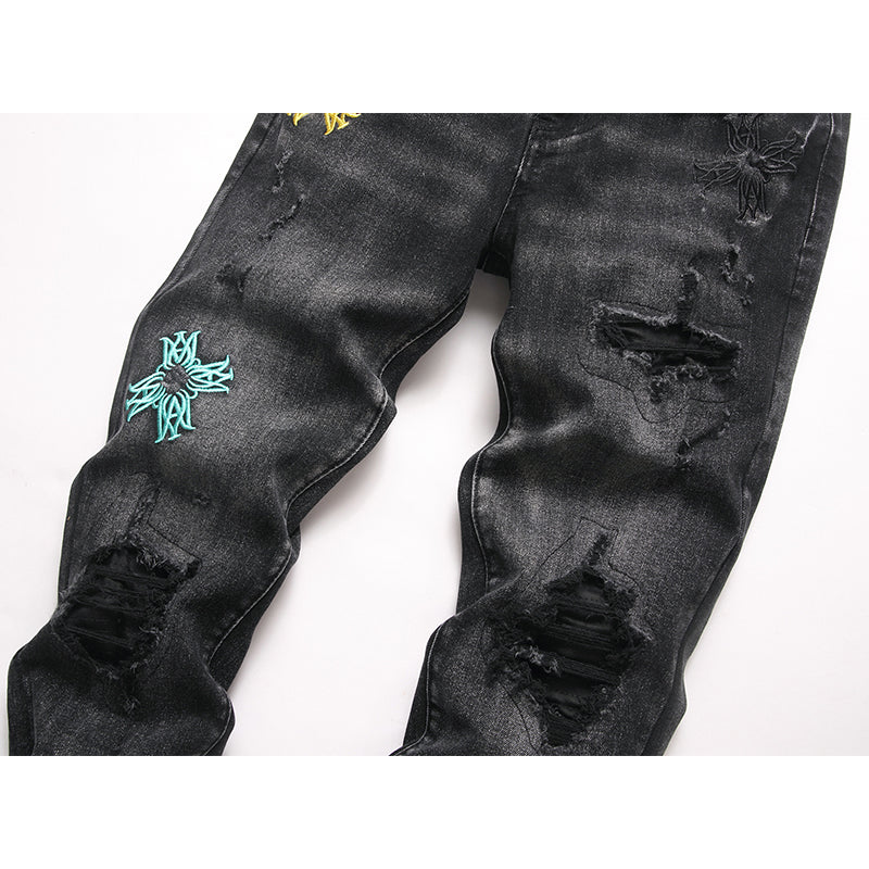 AMIRI Jeans High-quality distressed pure cotton