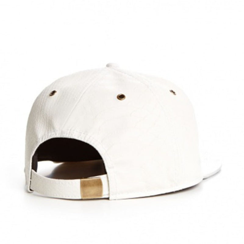 Trendy flat brimmed snapback hatsleather brooklynletter