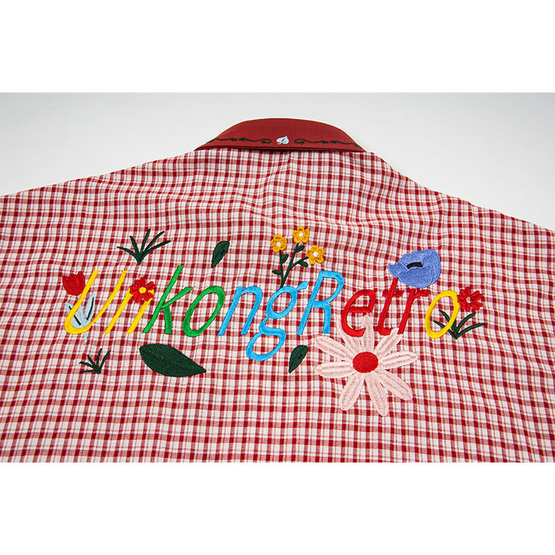Unisex vintage T-shirt Polo shirt with a stand-up collar
