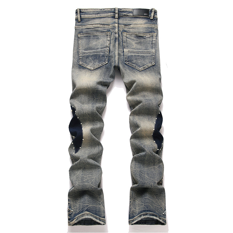 AMIRI Jeans High-quality distressed pure cotton