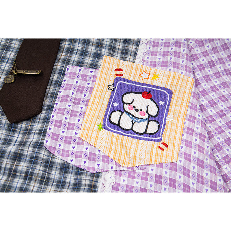 Unisex vintage T-shirt Polo shirt with a stand-up collar