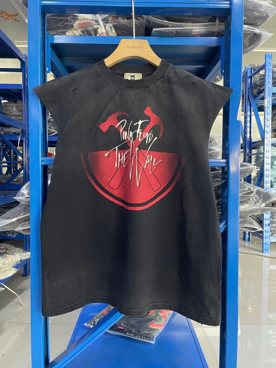 Vintage style washed summer wear T shirt tank top 260G pure cotton high-quality streetwear