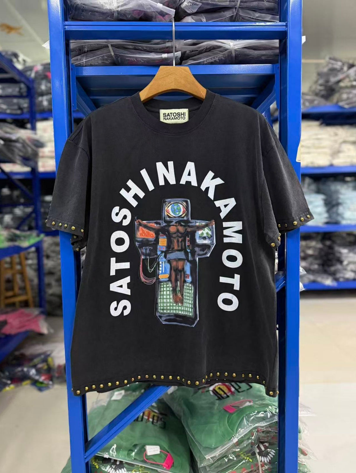 Satoshi Nakamoto t shirt High-quality heavyweight streetwear with a vintage, distressed aesthetic.