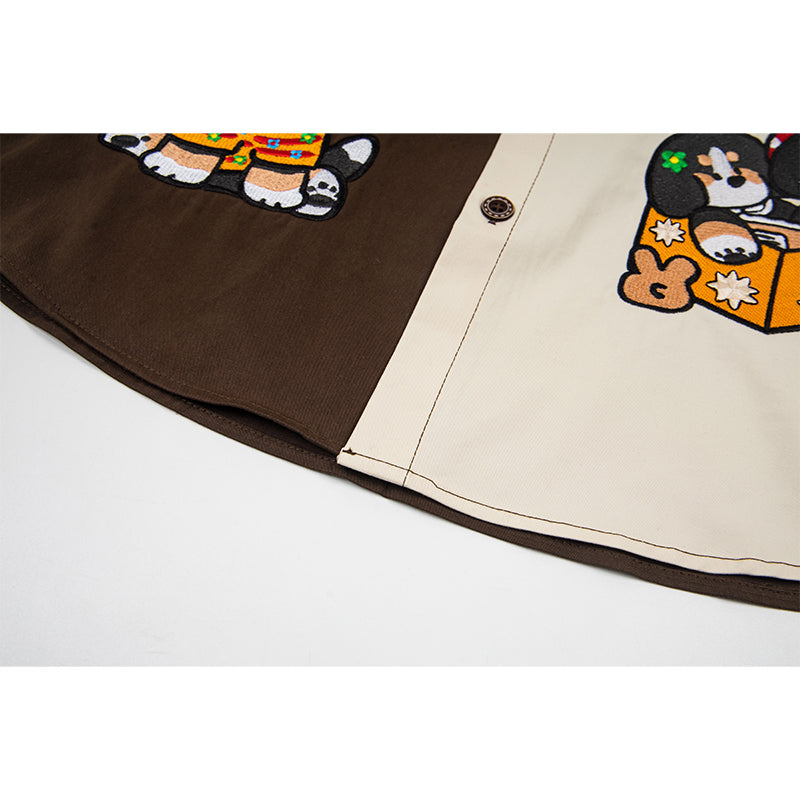 Unisex vintage T-shirt Polo shirt with a stand-up collar