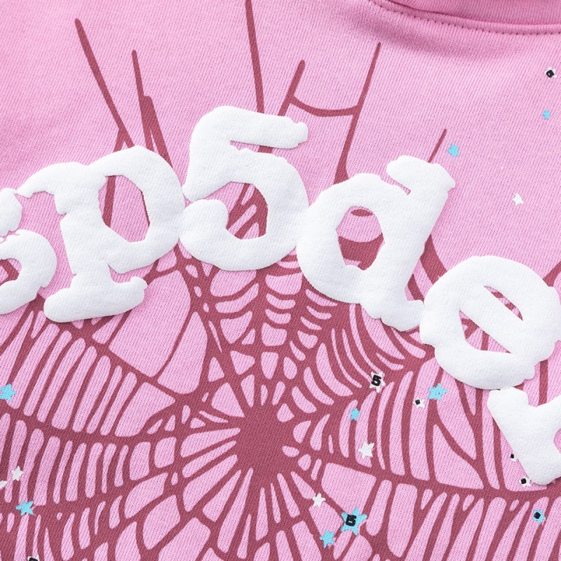 Spiderweb hoodie & sweatpants 2 piece set High-quality pure cotton for autumn and winter