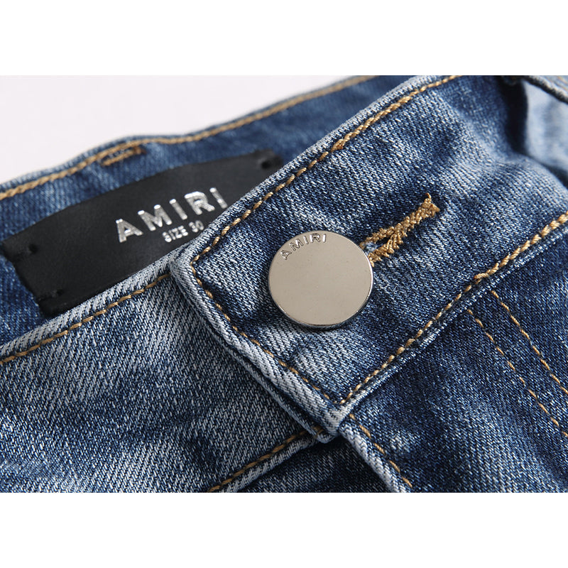 AMIRI Jeans High-quality distressed pure cotton