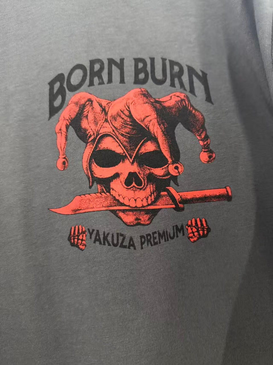 Vintage style washed summer wear T shirt Skull 260G pure cotton high-quality streetwear