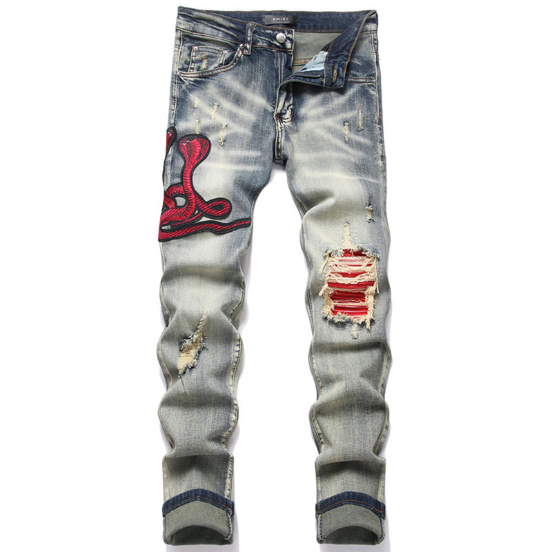 AMIRI Jeans High-quality distressed pure cotton