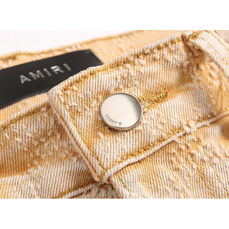 AMIRI Jeans High-quality distressed pure cotton