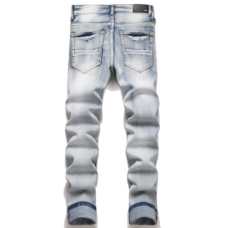 AMIRI Jeans High-quality distressed pure cotton