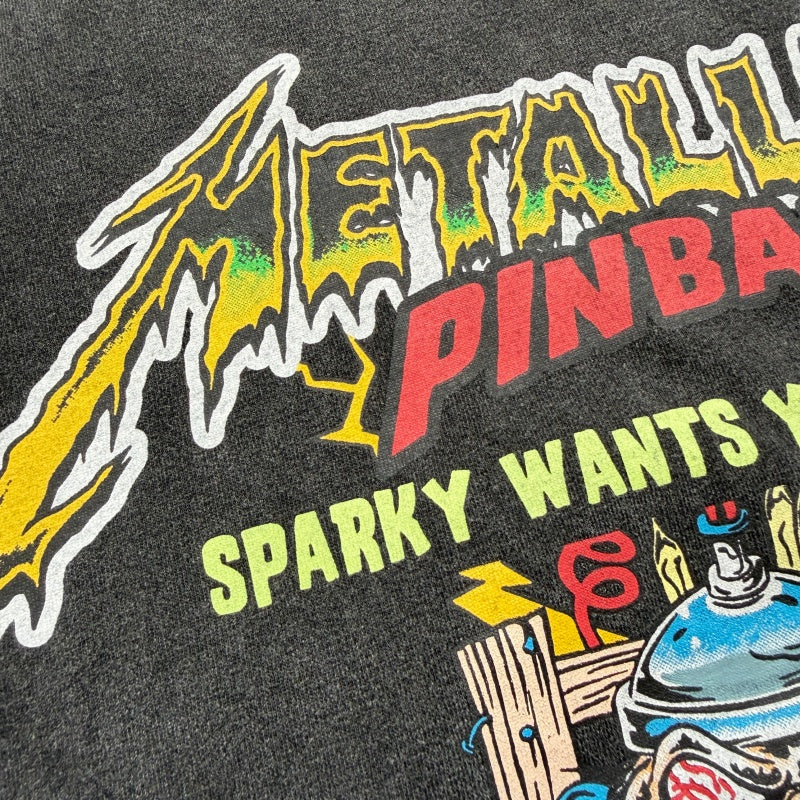 Unisex Vintage T Shirts GALLERY DEPT. x Metallica Ride the Lightning Limited Collaboration â€?Heavyweight, Distressed & Washed Boxy Punk-Style Streetwear T-Shirt