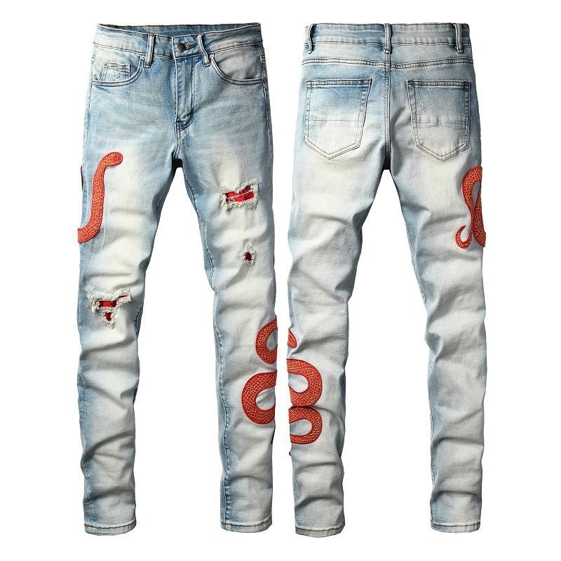 Men Trendy Jeans Pure cotton high quality