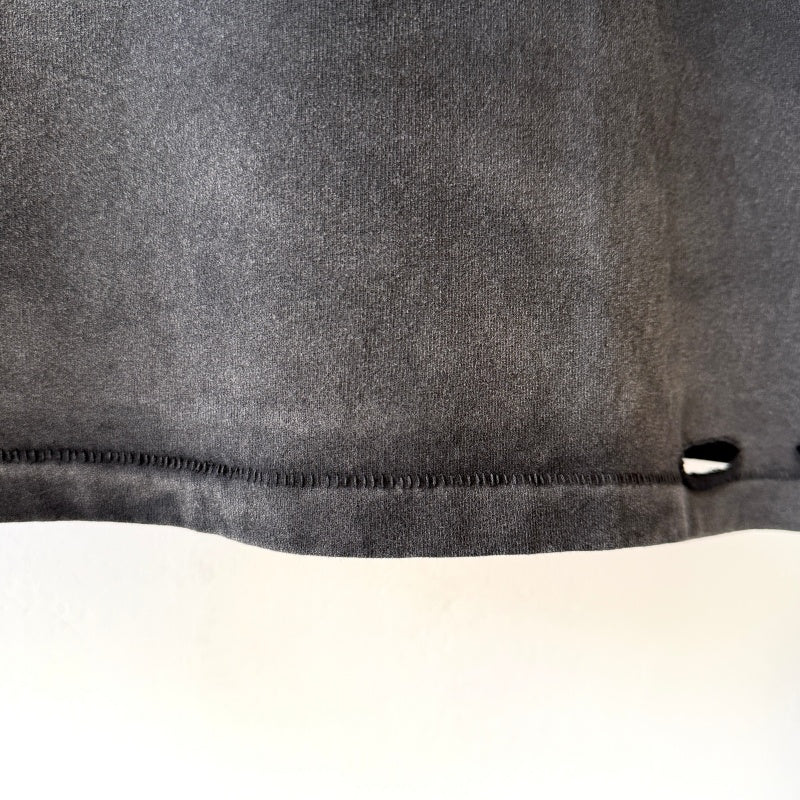 Unisex Vintage T Shirts GALLERY DEPT. 26SS Hollywood Exclusive Street-Style T-Shirt: Multi-zone garment spray-distressing, hand-distressed hem, enzyme-stone wash finish, and vintage-style top-and-bottom blind stitching.
