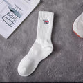 Men socks embroider cartoon knee high
