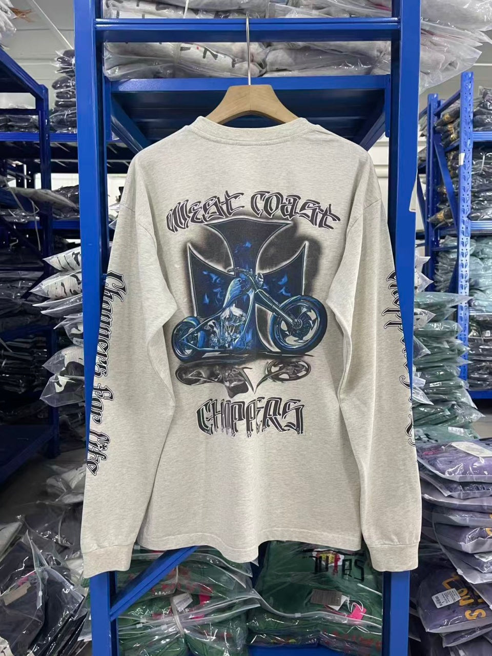 Vintage style washed Long-sleeved shirt