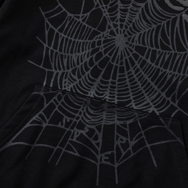 Spiderweb hoodie & sweatpants 2 piece set High-quality pure cotton for autumn and winter