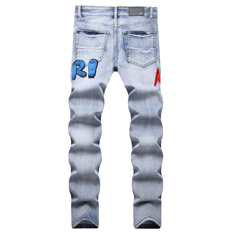 AMIRI Jeans High-quality distressed pure cotton