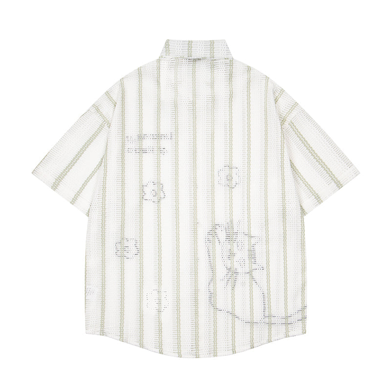Unisex vintage T-shirt Polo shirt with a stand-up collar
