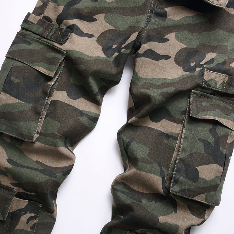 Mens Fashion Jeans camouflage 5708# Pure cotton high quality