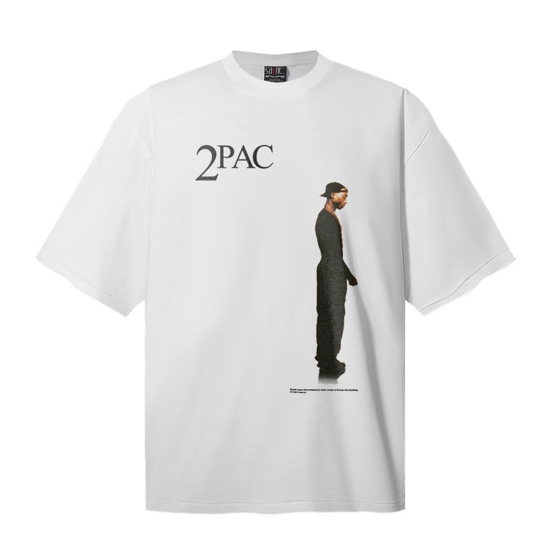 Saint Michael T Shirts Clean White Base Simple Singer Silhouette