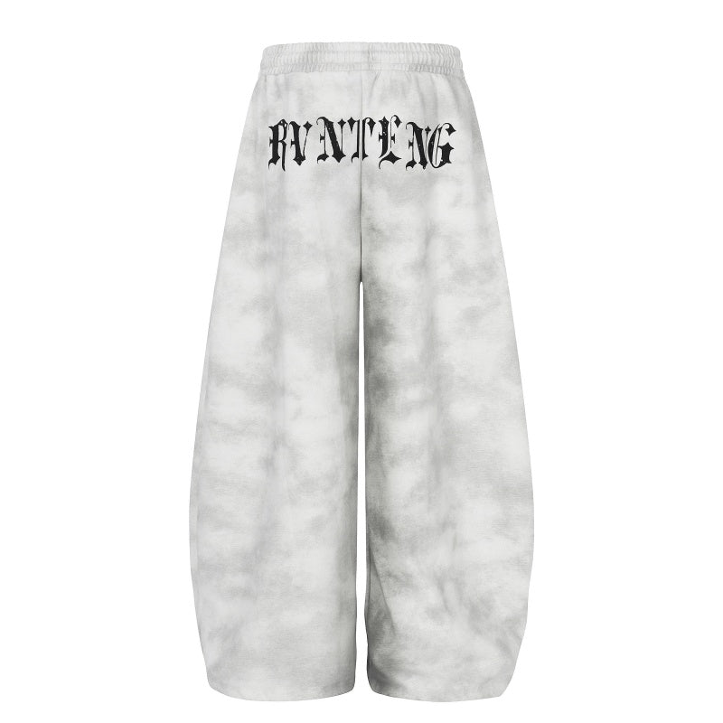 American-style streetwear harem pants Gothic Letter Print Loose Casual Wear