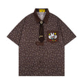 Unisex vintage T-shirt Polo shirt with a stand-up collar