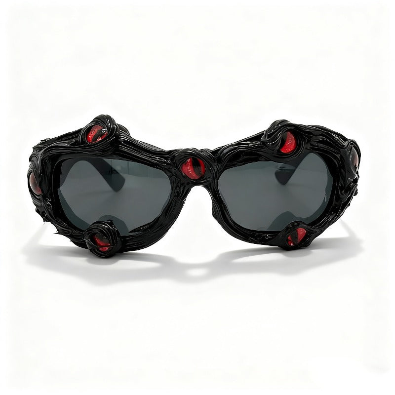 Trendy punk glasses dark gothic styley2k