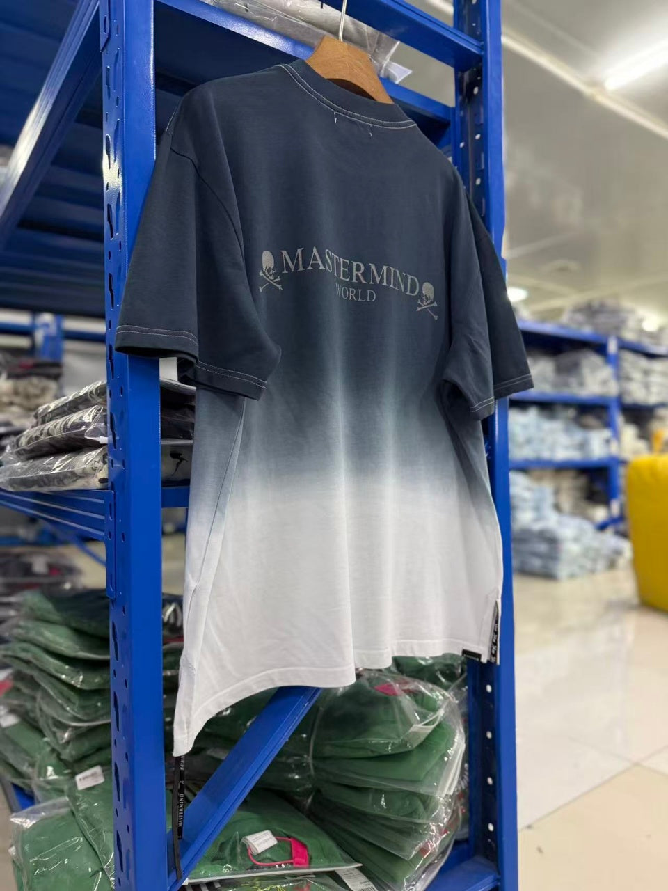 Vintage style washed summer wear T shirt Gradient color 260G pure cotton high-quality streetwear
