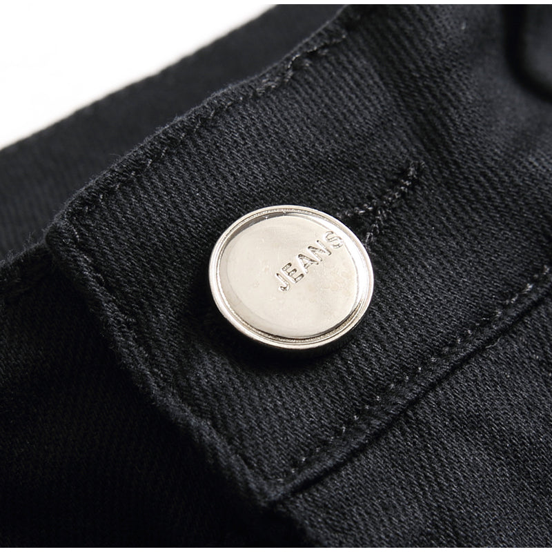Mens Fashion Jeans White cotton flower 1322# Pure cotton high quality
