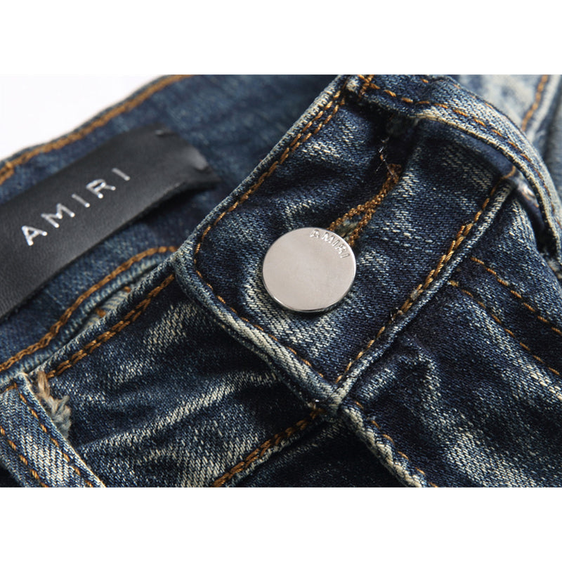 AMIRI Jeans High-quality distressed pure cotton