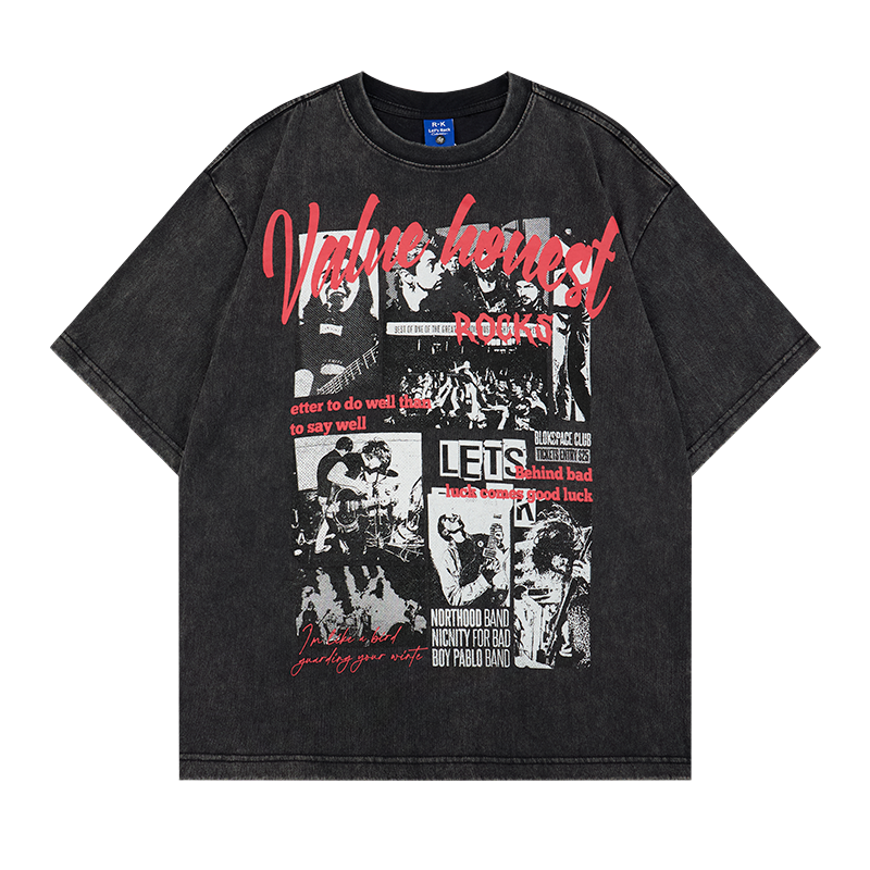 Unisex vintage T-shirts Distressed vintage texture