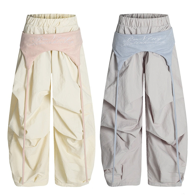 American-style streetwear harem pants Lightweight Baggy Streetwear Trousers