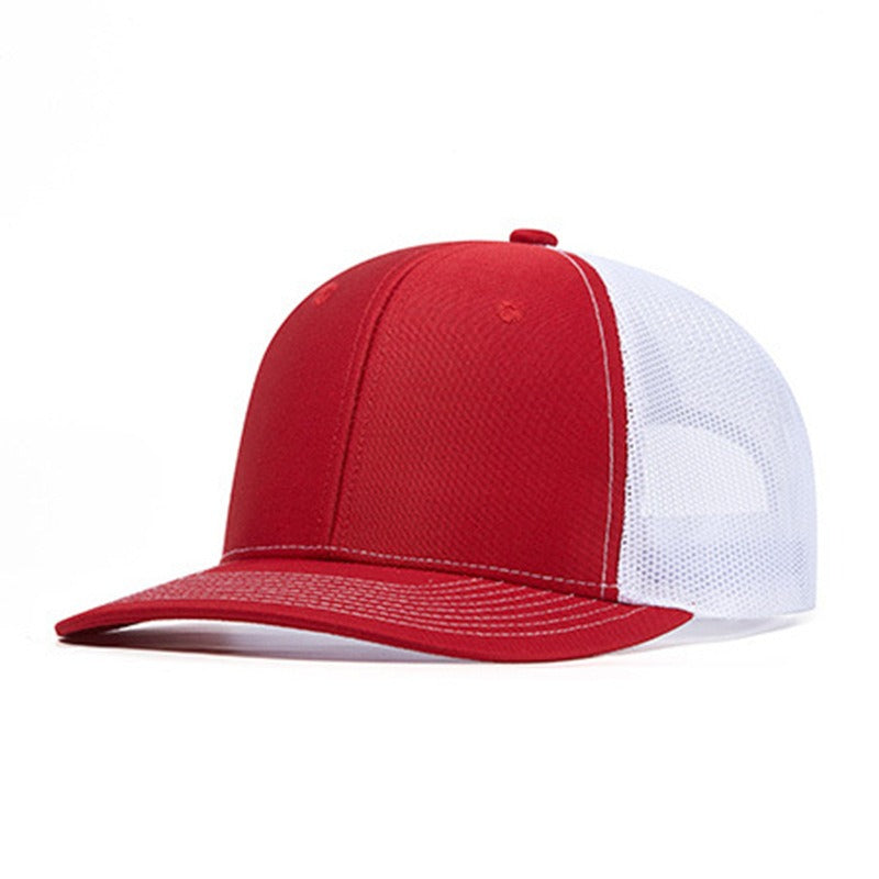 Trendy flat brimmed snapback hatssunshade net hat