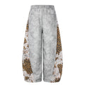 American-style streetwear harem pants Cursive Letter Print Baggy Silhouette