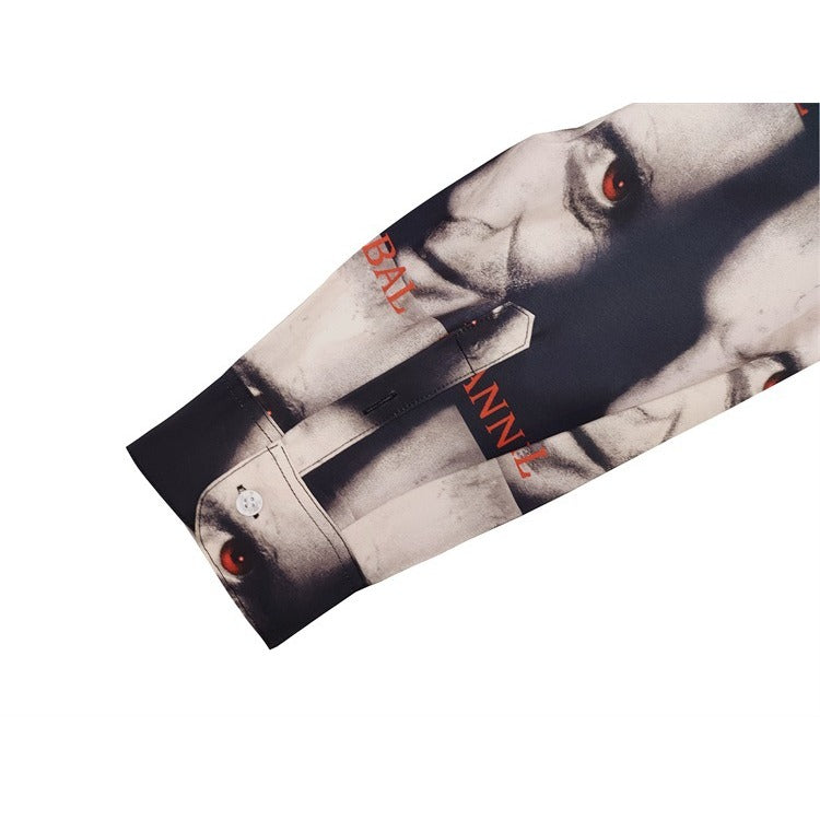 GUILTYPARTIES TIGER Long sleeved shirt Hannibal full print, Hawaiian long sleeve shirt