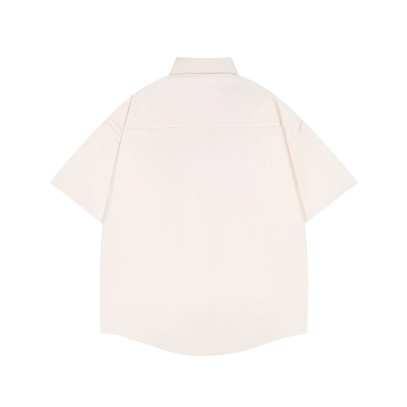 Unisex vintage T-shirt Polo shirt with a stand-up collar