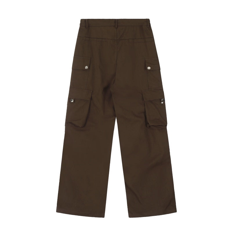 American-style streetwear harem pants Versatile High Waist Casual Cargo Trousers