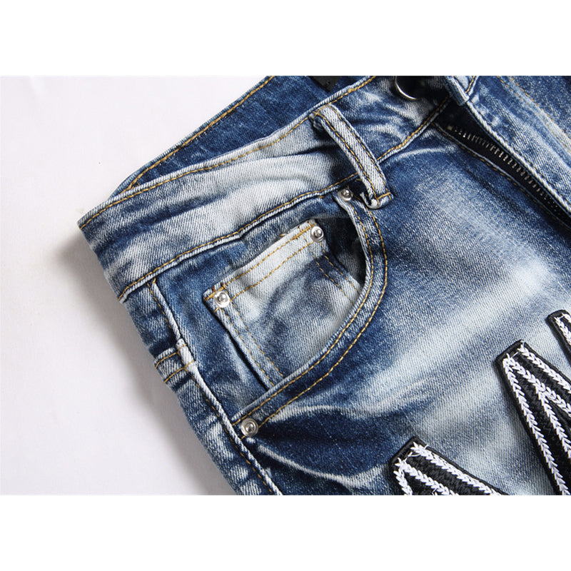 AMIRI Jeans High-quality distressed pure cotton