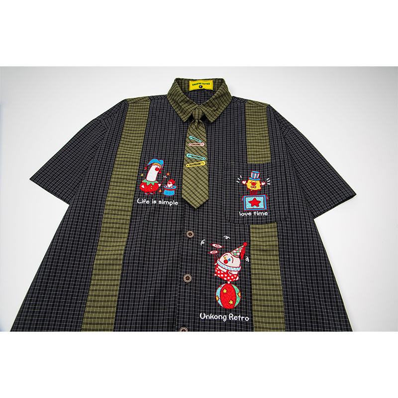 Unisex vintage T-shirt Polo shirt with a stand-up collar