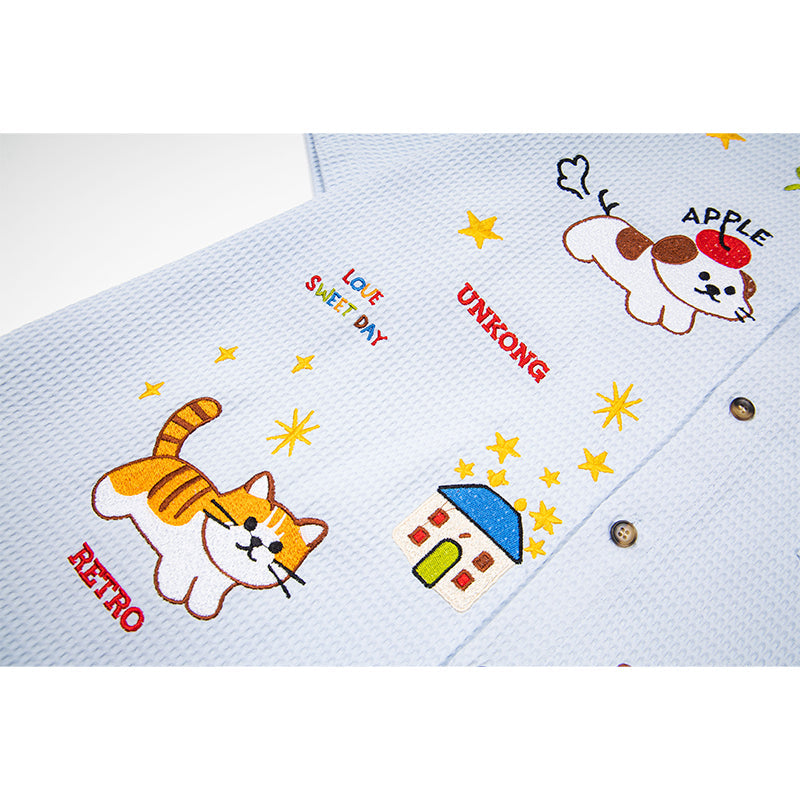 Unisex vintage T-shirt Polo shirt with a stand-up collar