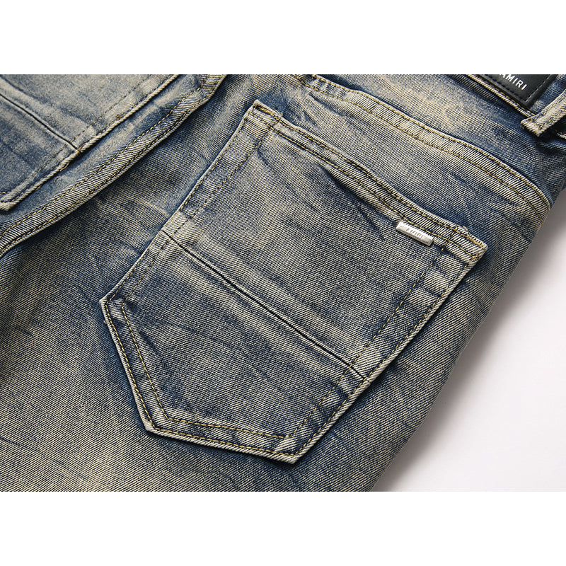 AMIRI Jeans High-quality distressed pure cotton