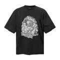 Saint Michael T Shirts Rough Line Sketch Fingerprint Bold Text Graphic