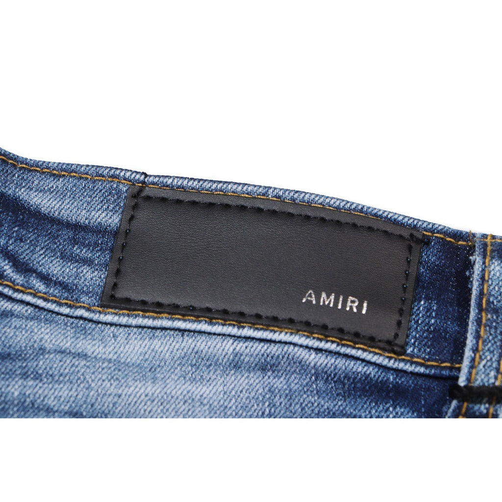 AMIRI Jeans Slim Fit Stretch Ripped Jeans