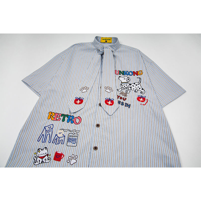 Unisex vintage T-shirt Polo shirt with a stand-up collar