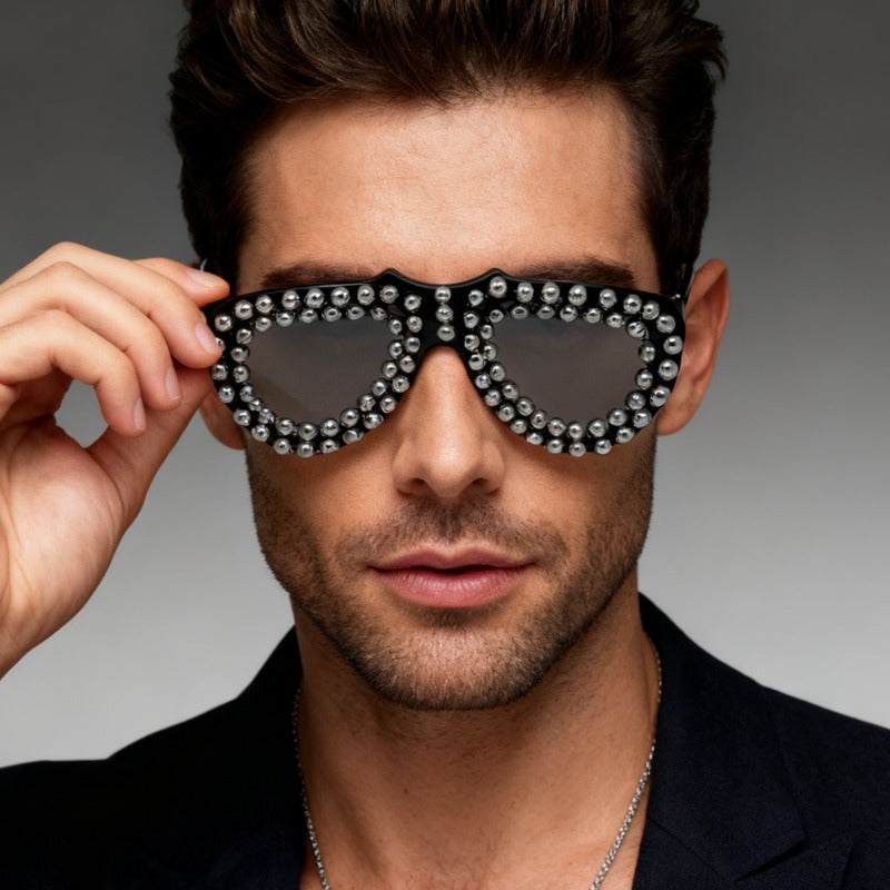 Trendy punk glasses retro