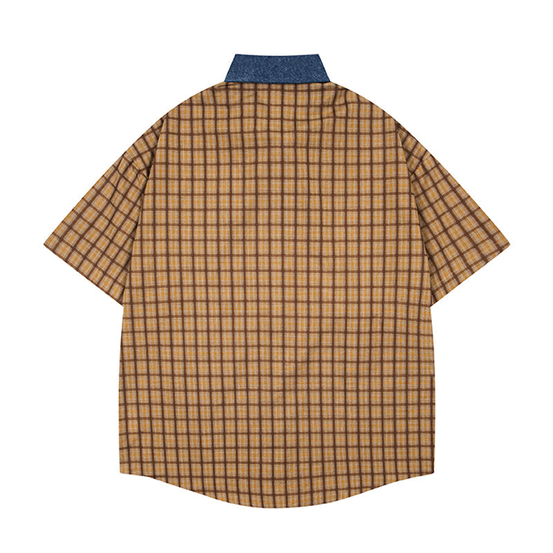 Unisex vintage T-shirt Polo shirt with a stand-up collar