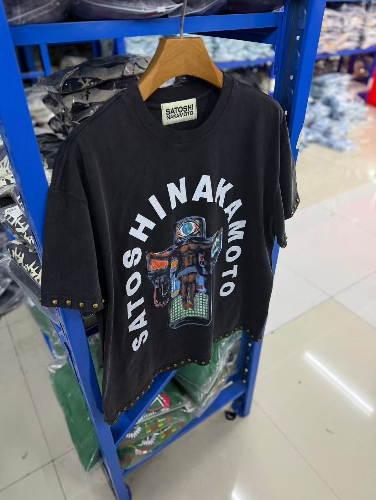 Satoshi Nakamoto t shirt High-quality heavyweight streetwear with a vintage, distressed aesthetic.