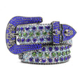 Hip-hop punk rhinestone belt punk full diamond alloy pin buckle
