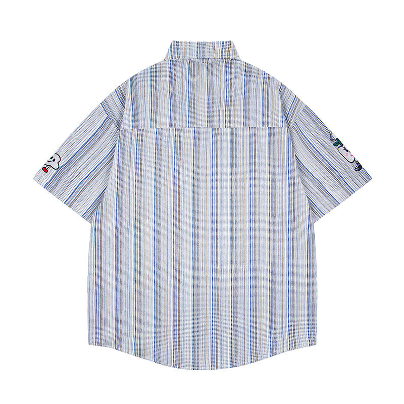 Unisex vintage T-shirt Polo shirt with a stand-up collar