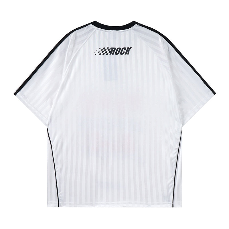 Unisex vintage T-shirts  No. 77 Fashionable Digital Stripes